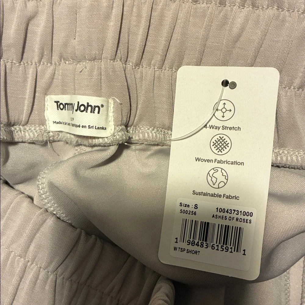 NWT Tommy John Women's Luxe Traveler Knit Short ashes of roses Sz S